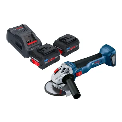 Image de Meuleuse d'angle sans fil Bosch GWS 18V-10 Professional 18 V 125 mm Brushless + 2 batteries ProCORE 8,0 Ah + chargeur