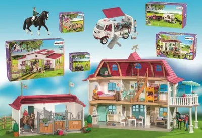 Produktbild von Schleich Pick-up mit Pferdeanhänger, 42346