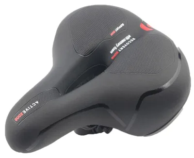 Produktbild von Fahrradsattel für Damen und Herren, bequemer, weicher Gel-Fahrradsattel, atmungsaktiv mit Reflektor