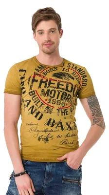 Produktbild von CT689 Herren T-Shirt mit großem Aufdruck