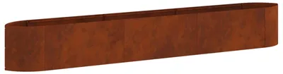 Obrázek produktu pro Zvýšený záhon do zahrady vidaXL z nerezové oceli, 300 x 40 x 40 cm
