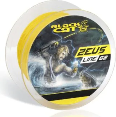 Produktbild von Black Cat Zeus Line gelb G2 400m - Wallerschnur, Durchmesser/Tragkraft:0.55mm / 69kg