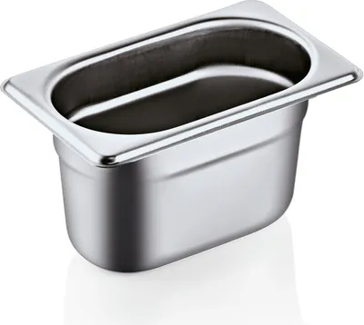 Produktbild von 12x WAS Germany GN Behälter 1/9, 1 l, Höhe: 100 mm, Chromnickelstahl 18/8, Edelstahl