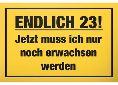 Produktbild von Lustige Geburtstagdekoration für den 23. Geburtstag