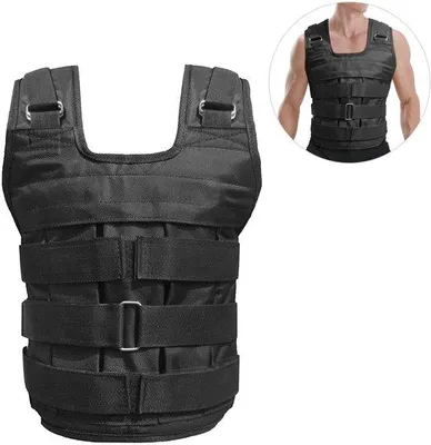 Obrázek produktu pro Zátěžová vesta z oxfordské tkaniny, max. nosnost 50 kg (prázdná).