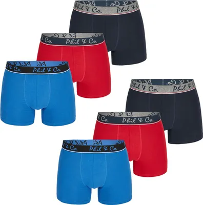 Produktbild von Phil & Co. Berlin Herren Retro Pants 6-Pack Jersey Core - Set 6 - Größe M