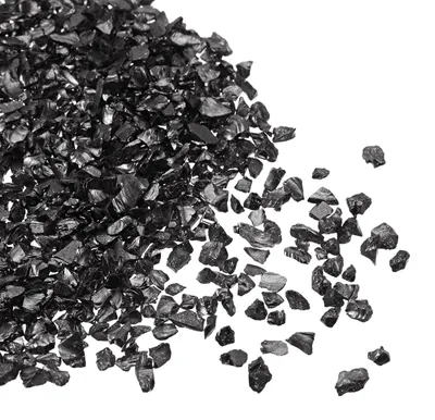 Glasbruchstücke 2-4 mm, 20 g, schwarz, für DIY-Dekoration