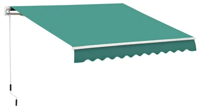 Produktbild von Ausziehbare Markise, Gelenkarm, Wasserabweisend, UV-beständig, Grün