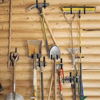 Produktbild von 14 Wandhaken für Garage - Robuste Wandhalterung für Fahrräder und Werkzeuge
