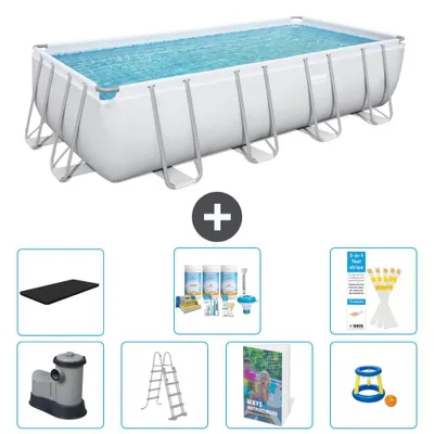 Zdjęcie produktu dla Bestway Power Steel, prostokątny basen - 549x274x122 cm - 6-częściowy, model S548