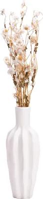 Produktbild von QUVIO Vase - Vasen - Blumenvase - Trockenblumenvase - Weiße Vase - Vase weiß - Keramikvase - Keramikvase - Japandi-Stil - Trockenblumenvase - Keramikvase - Blumenvase - Keramik - Weiß