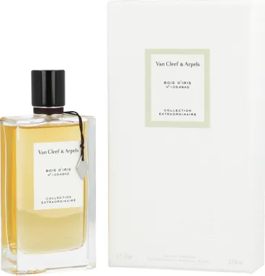 A perfume bottle and its box are displayed side-by-side against a white background.