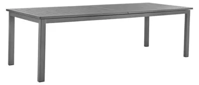 Produktbild von Ausziehtisch Lomma 100 x 73 x 260/380 cm Aluminium Anthrazit