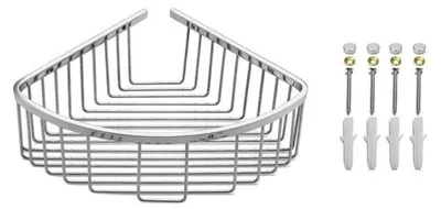 Productafbeelding van Douchemandje van roestvrij staal (SUS304), spiegelglanz, 20 cm