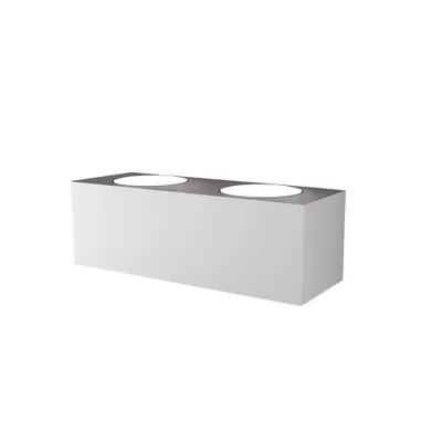Immagine prodotto di Applique Moderna Eccentric Metallo Bianco 4 Luci Gx53 Biemissione