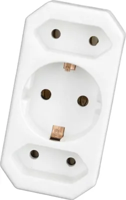 Produktbild von Schutzkontakt-/Euro-Adapter (1 St)
