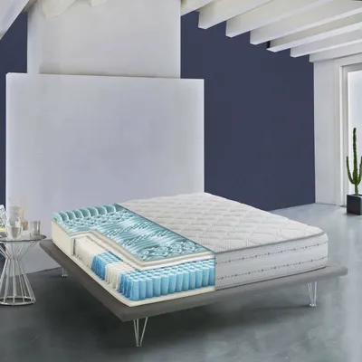 Image de Atilla - Matelas Simple, 200x80x26h cm Blanc, Déhoussable Italy