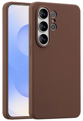 Immagine prodotto di Cover posteriore in silicone liquido Accezz con MagSafe per Samsung Galaxy S26 Ultra - New Tea Brown