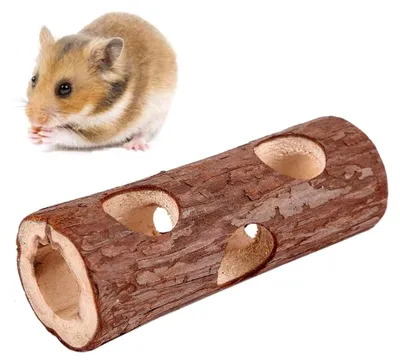 Produktbild von Röhrentunnel aus Holz für Kleintiere