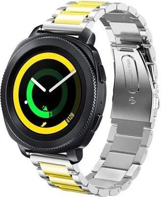 Produktbild von Strap-it Samsung Gear Sport Gliederarmband (Silber / Gold)