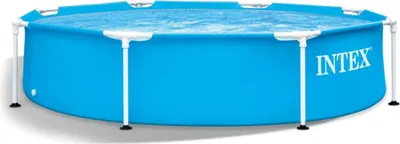 Produktbild von Gartenrahmen-Schwimmbecken 244x51 Intex-Metallrahmen