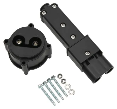 Productafbeelding van 48V MAC DC-laadstekker set, type JR1-H235A-00, JR1-H6181-02-00. Vervanging voor G19 en G22 elektrische golfkarren