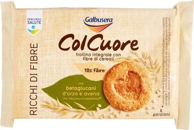 Produktbild von 6x Galbusera ColCuore Kekse Vollkornkekse reich an Fasern 300g (6 snack)