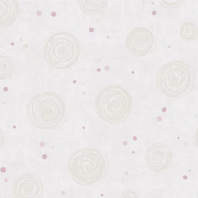Image de Papier peint intissé chambre enfants Beige Lilly & Luis A.S. Création 771393 10.05 m x 0.53 m cercles