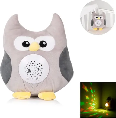 Image de CHIPOLINO Plü hibou avec projecteur et musique