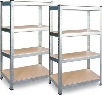 Immagine prodotto di Portaoggetti in metallo set di 2 pezzi 180 x 90 x 40 cm Plonos PL-702