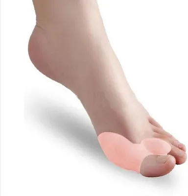 Immagine prodotto di Go Go Gadget – Alluce Valgo: Correttore/separatore e protezione in silicone per l'alluce – per l'alluce grande – confezione da due – color beige