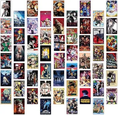 Produktbild von 54 Vellen Anime Poster Set für Wände und Sammlungen