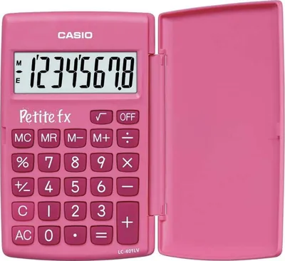 Image de Casio® LC-401LV-PK Calculatrice de poche Petite FX rose(P)