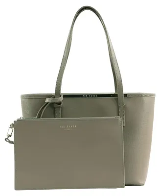 Produktbild von Ted Baker Leder Schultertasche Haylez Saffiano Leather Small Shopper Bag Taupe