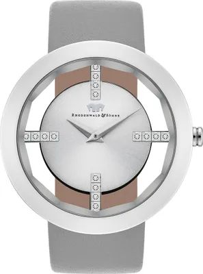 Produktbild von Rhodenwald   Söhne Armband-Uhr Lucrezia Silber Echtleder Grau 10010169