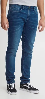 Produktbild von Blend BHTwister Herren Jeanshose Hose Denim 5-Pocket-Jeans mit Stretch Eingrifftaschen Gürtelschlaufen leicht elastisch Baumwollmischung Slim fit