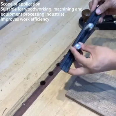 Produktbild von Holzbearbeitungs-Anlaufstopp Dübel, langlebig, verstellbar, aus Aluminiumlegierung, vielseitig einsetzbar, einfach zu bedienen, 20 mm, für Führungsschiene