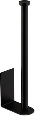 Immagine prodotto di Adesivo - Per 2 rotoli - Dimensioni: circa 26 x 4-5 x 8 cm - Portarotolo da bagno senza foratura - Nero