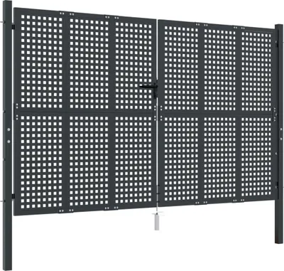 Obrázek produktu pro vidaXL Zahradní brána antracitová 300x175 cm ocelová