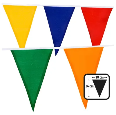 Image de Chaîne de fanion en tissu 10m coloré