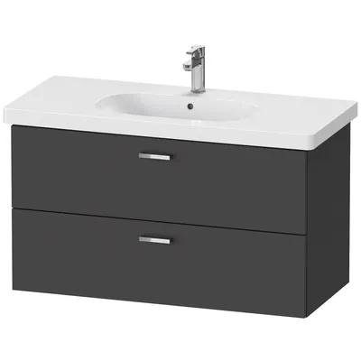 Image de Duravit XBase meuble sous-lavabo mural L:100 cm avec 2 tiroirs, XB619304949