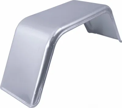 Produktbild von CHORUS Einzelkotflügel 14 Zoll aus verzinktem Stahl für Pkw-Anhänger 770x250 mm als robuster metallischer Radkasten