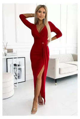Produktbild von Kleid NUMOCO A404-7 ROT Größe: XL
