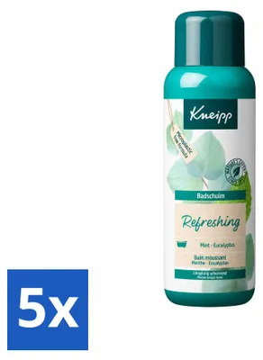 Imagen del producto de 5 unidades de gel de ducha Kneipp con menta y eucalipto - 400 ml - Paquete económico
