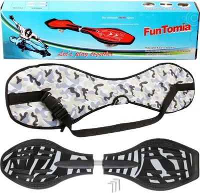 Produktbild von FunTomia® mit LED-Rollen - 2842 - Design Zebra - Waveboard ORIGINAL