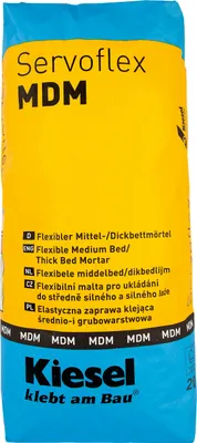 Produktbild von Kiesel Servoflex MDM Mittel/Dickbettmörtel 20kg