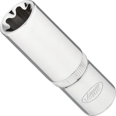 Produktbild von Vigor V7014-22, Steckschlüsselbuchse, Edelstahl, 1 Kopf/Köpfe, 3/8", Metrisch, 22 mm