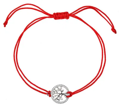 Produktbild von Rotes Kabbala-Armband mit Lebensbaum 13021.3