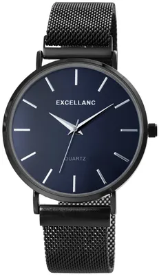 Produktbild von Herrenuhr Excellanc Armbanduhr Meshband schwarz