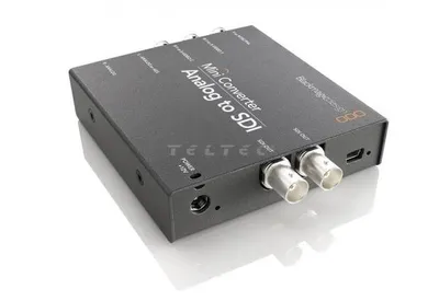 Immagine prodotto di Blackmagic Design Mini Converter Analogico - SDI, Nero, 1080i, 1080p, 720p, NTSC, PAL, Component/S-Video, SDI, 12 V